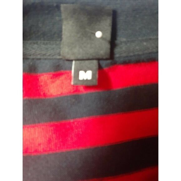 Brain Dead T-Shirt Striped Red Distressed Asymmetric Sleeves Zombie Shirt Medium - Picture 9 of 9